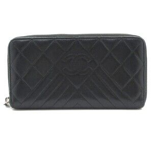 Chanel Matelass, V-stitch (chevron) Long Wallet